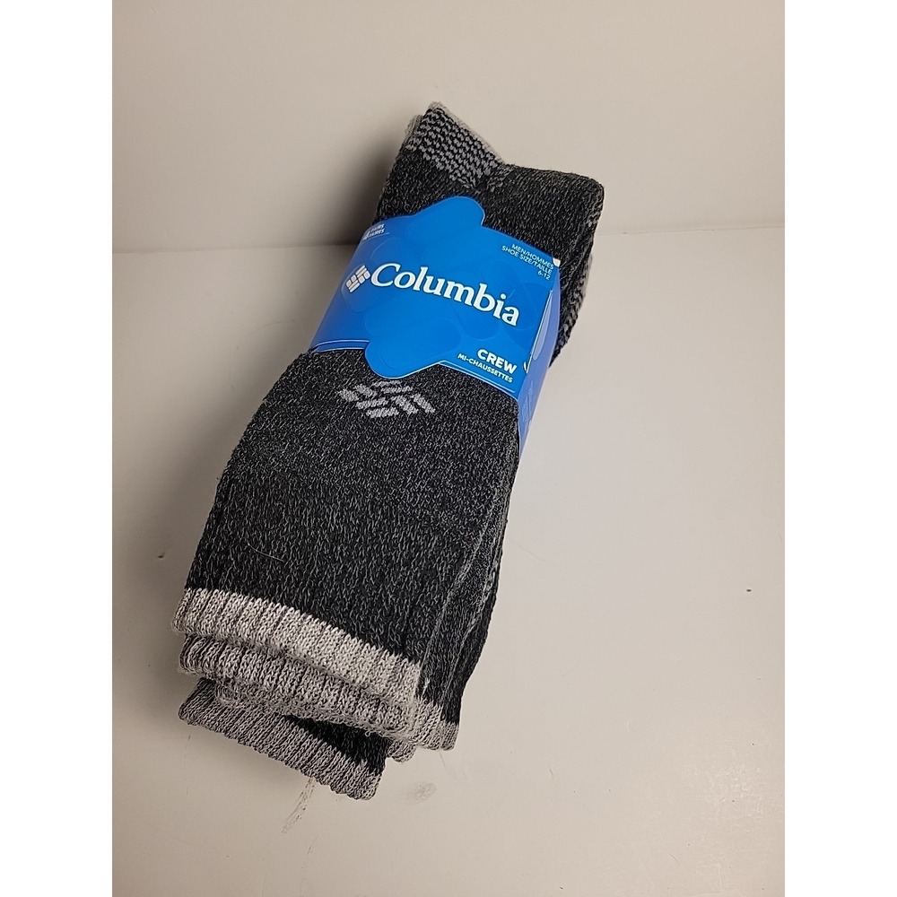 COLUMBIA Mens‎ Mid-Calf Moisture Control Arch Support Crew 4-Pack Socks 6-12